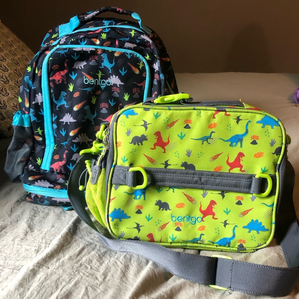 Bentgo Dinosaur Backpack and Lunch Bag Set - Picture 1 of 5